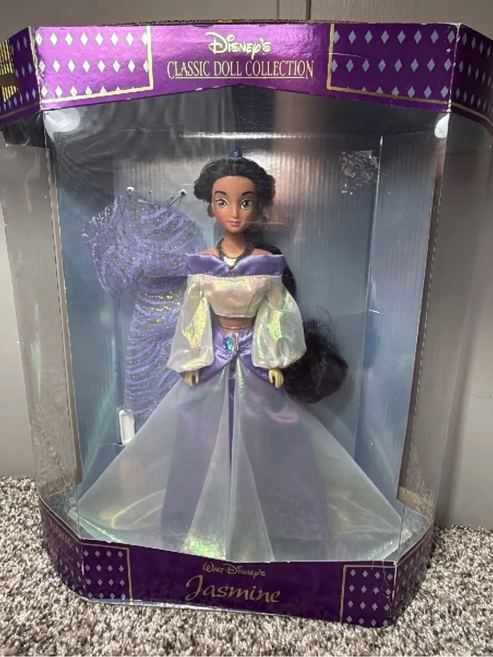 Disney Jasmine Classic Doll in Iridescent Lavender and Purple Gown